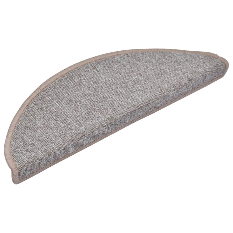 Load image into Gallery viewer, Vidaxl trapmatten 10 st 65x24x4 cm lichtbruin halfrond groot
