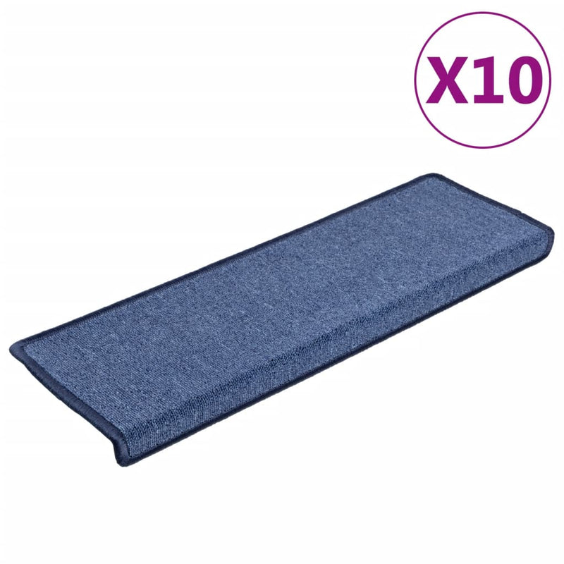 Load image into Gallery viewer, Vidaxl trapmatten 10 st 65x21x4 cm blauw
