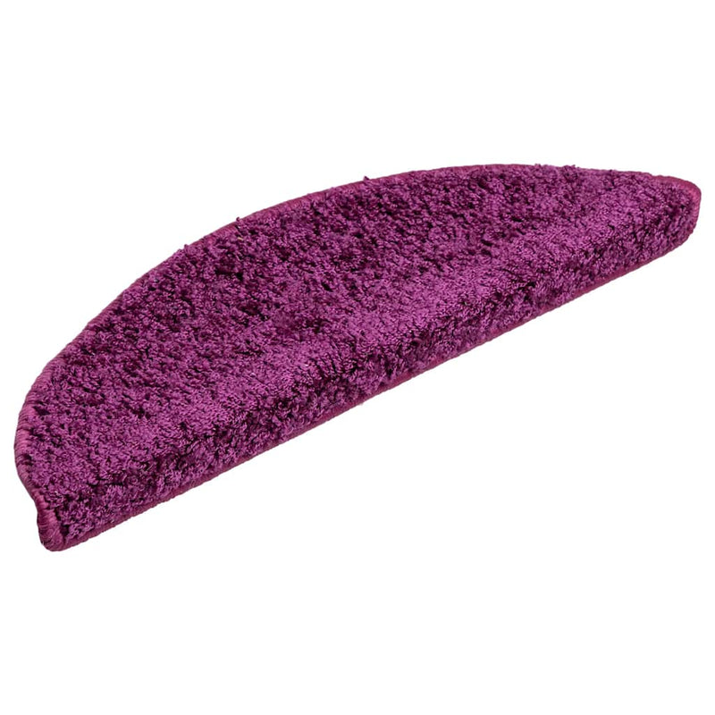 Load image into Gallery viewer, Vidaxl trapmatten 10 st 56x17x3 cm violet halfrond
