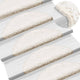 Vidaxl trapmatten 10 st 56x17x3 cm wit halfrond