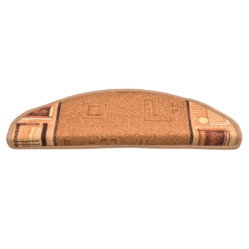 Afbeelding laden in galerijviewer, Vidaxl trapmatten zelfklevend 10 st 65x21x4 cm beige
