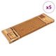 Vidaxl trapmatten zelfklevend 5 st 65x21x4 cm beige