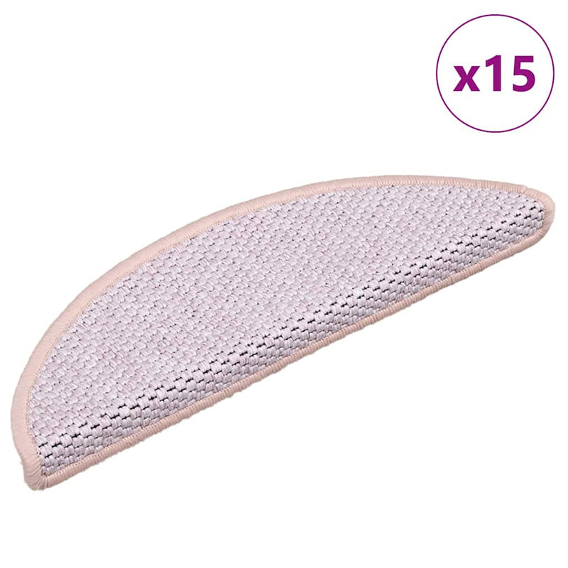 Load image into Gallery viewer, Vidaxl trapmatten zelfklevend 15 st sisal-look 56x17x3 cm roze
