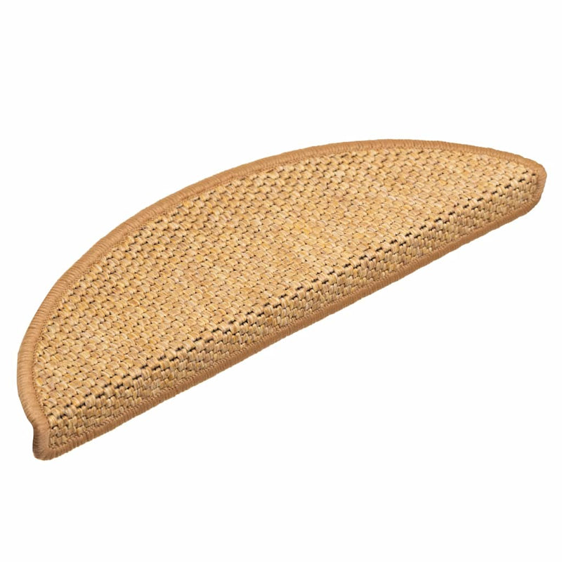 Load image into Gallery viewer, Vidaxl trapmatten zelfklevend 15 st sisal-look 56x17x3 cm sisalkleurig
