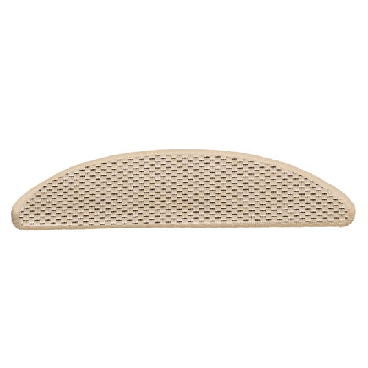Vidaxl trapmatten zelfklevend 15 st sisal-look 56x17x3 cm berber