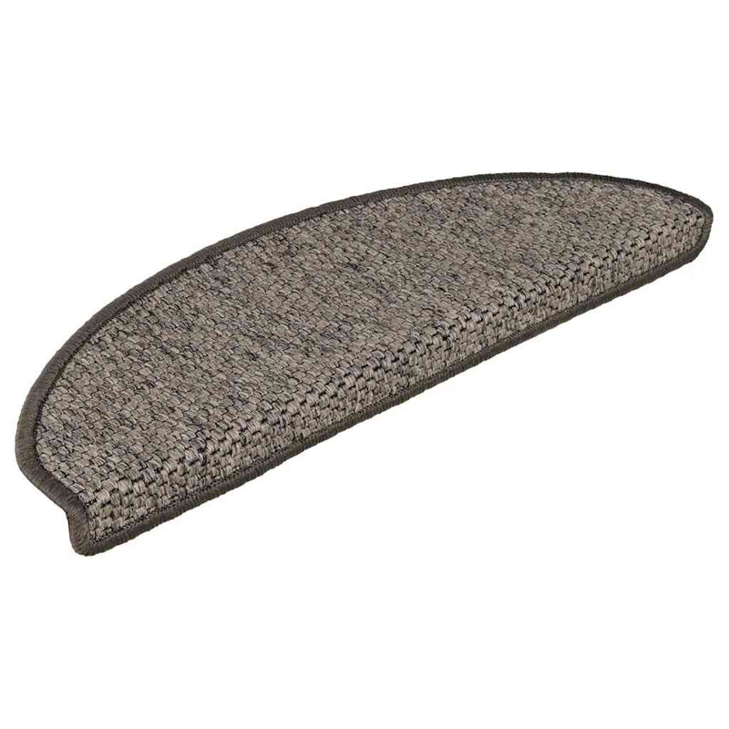 Load image into Gallery viewer, Vidaxl trapmatten zelfklevend 15st sisal-look 65x21x4cm antracietkleur
