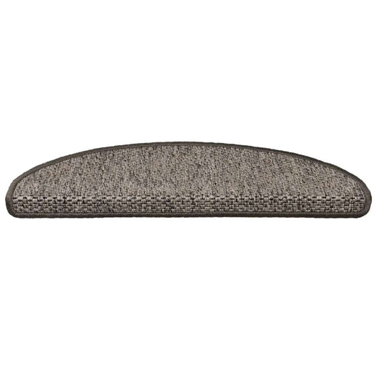 Vidaxl trapmatten zelfklevend 15st sisal-look 65x21x4cm antracietkleur