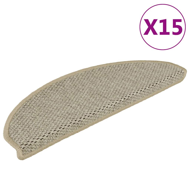 Load image into Gallery viewer, Vidaxl trapmatten zelfklevend 15 st sisal-look 65x21x4 cm lichtgroen

