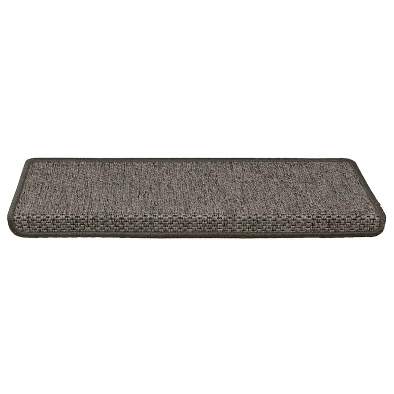 Load image into Gallery viewer, Vidaxl trapmatten zelfklevend 15st sisal-look 65x21x4cm grijs en beige
