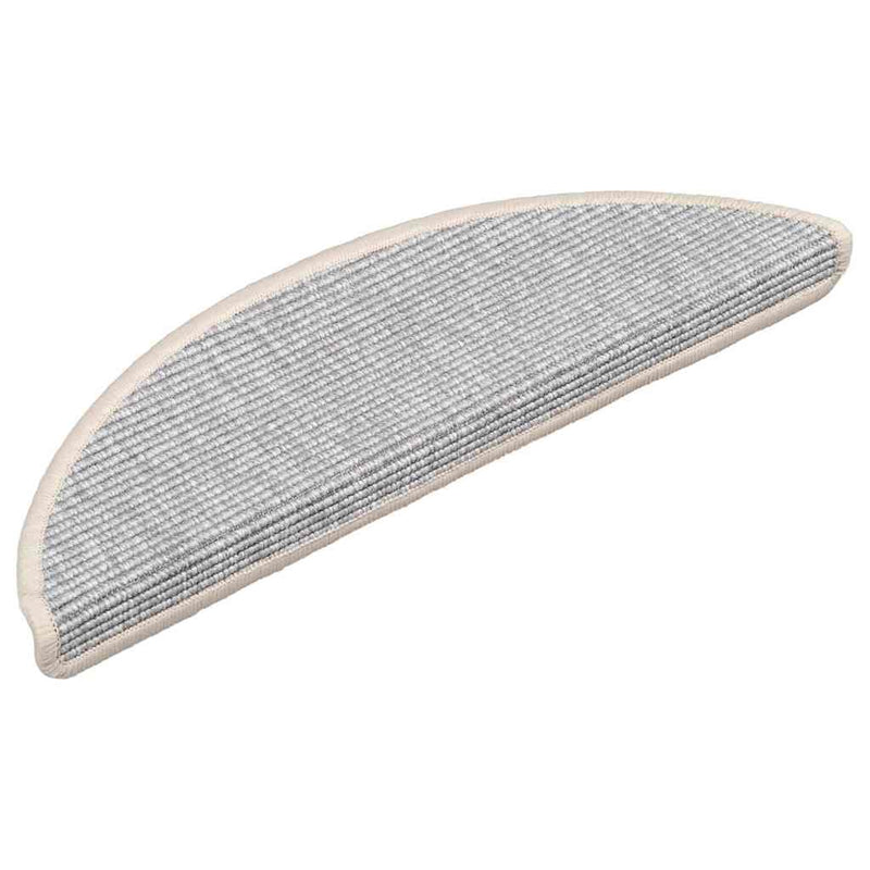 Load image into Gallery viewer, Vidaxl trapmatten 15 st 56x17x3 cm zilver halfrond
