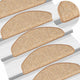 Vidaxl trapmatten 15 st 65x21x4 cm lichtbruin halfrond groot