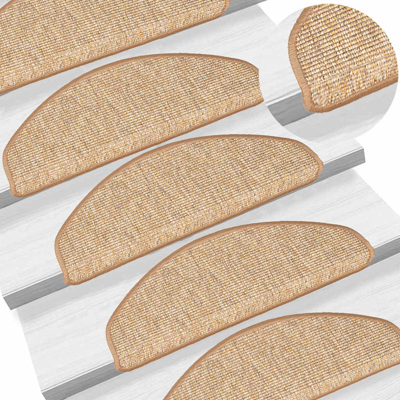 Load image into Gallery viewer, VidaXL Trapmatten zelfklevend 15 st 65x21x4 cm lichtbruin
