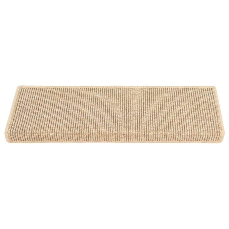 Load image into Gallery viewer, Vidaxl trapmatten 15 st 65x21x4 cm lichtbeige met rechthoekige rand
