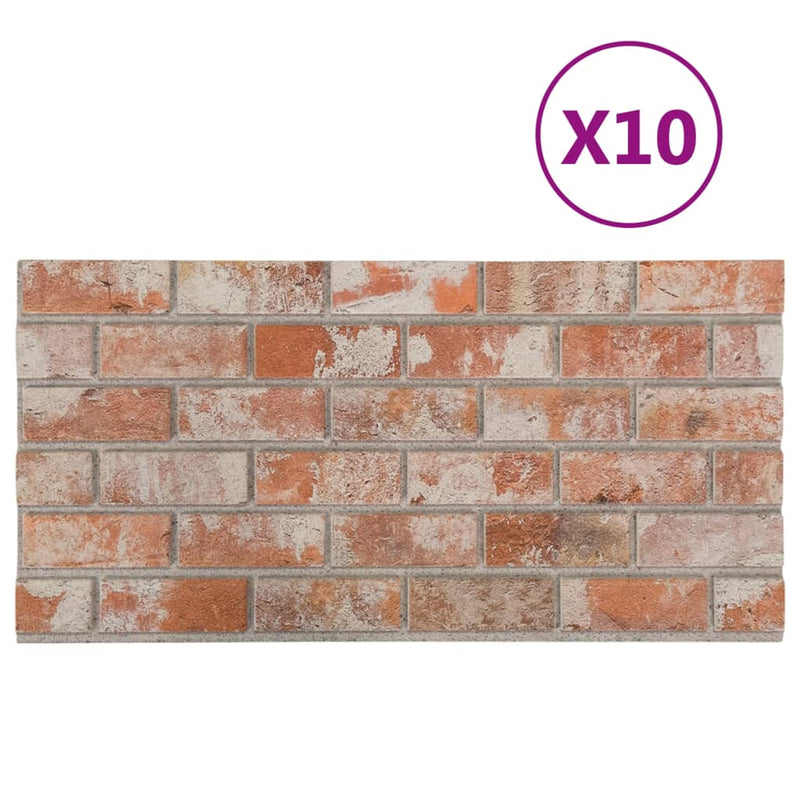 Load image into Gallery viewer, Vidaxl 10 st wandpanelen 3d rode baksteen eps
