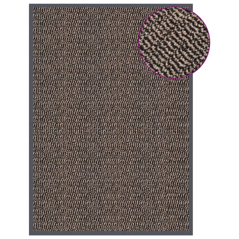 Load image into Gallery viewer, Vidaxl deurmat getuft 60x90 cm donkerbruin
