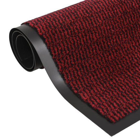 Vidaxl deurmat getuft 60x180 cm rood