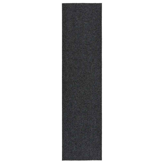Vidaxl droogloopmat 100x400 cm antracietkleurig