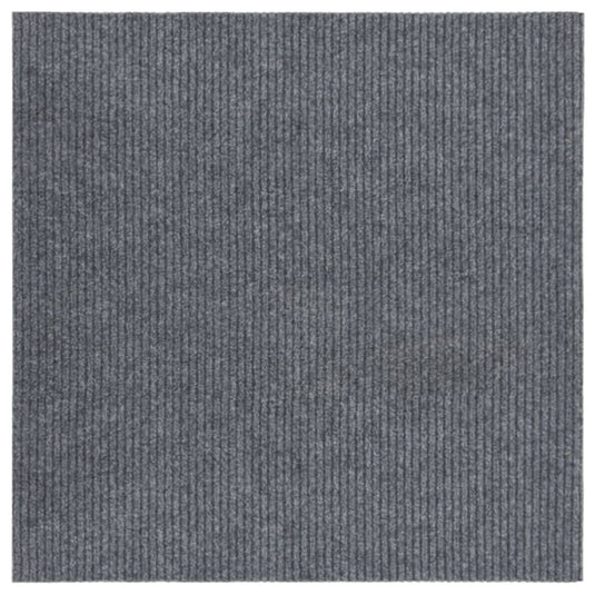 Vidaxl droogloopmat 100x100 cm grijs