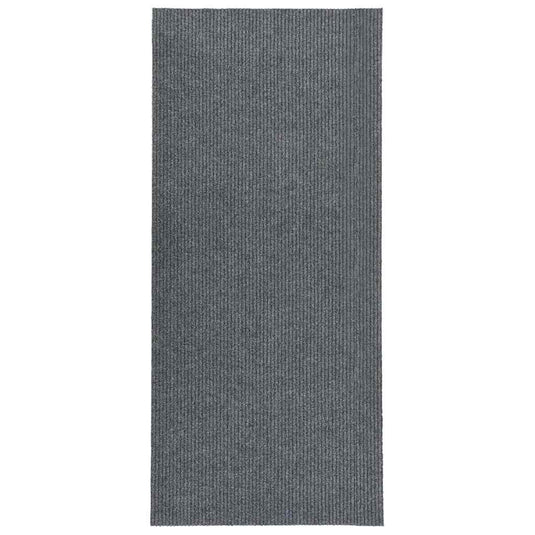 Vidaxl droogloopmat 100x250 cm grijs