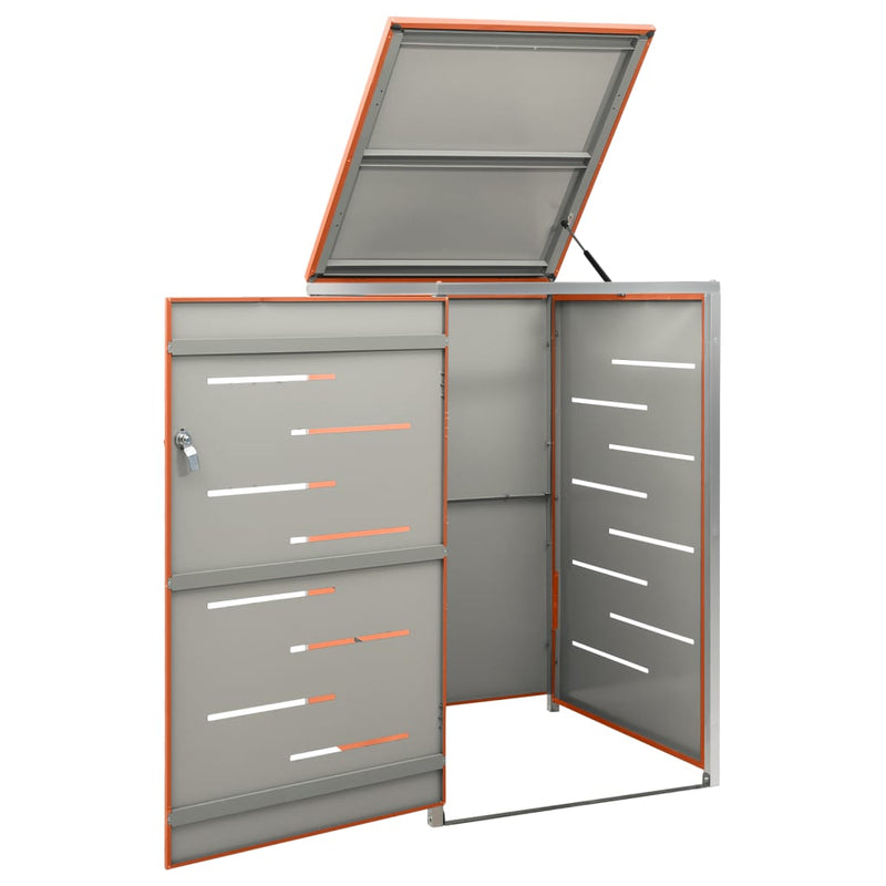Load image into Gallery viewer, Vidaxl containerberging enkel 69x77,5x112,5 cm roestvrij staal
