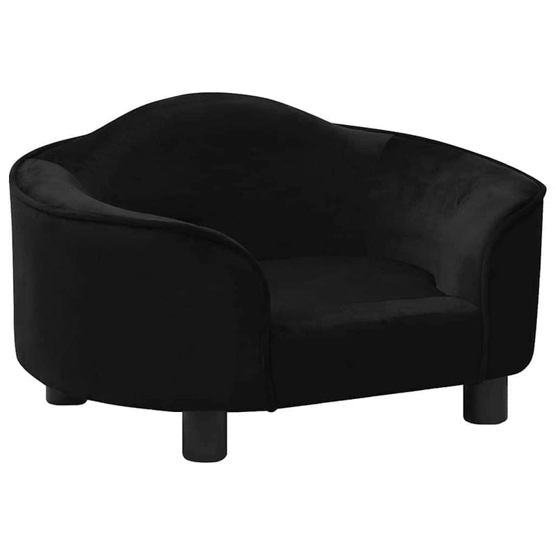 Load image into Gallery viewer, Vidaxl hondenbank 67x47x36 cm pluche zwart
