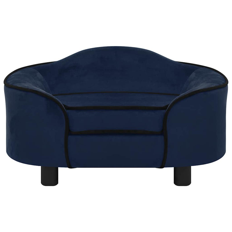 Load image into Gallery viewer, Vidaxl hondenbank 67x47x36 cm pluche blauw
