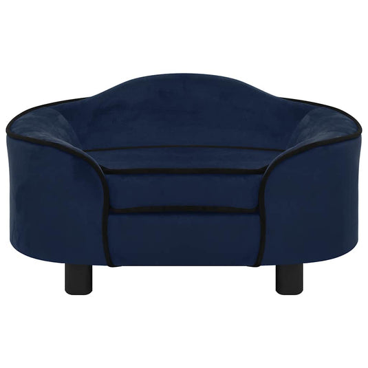 Vidaxl hondenbank 67x47x36 cm pluche blauw