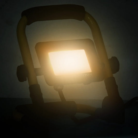 Vidaxl spotlight met handvat led 20 w warmwit