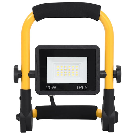 Vidaxl spotlight met handvat led 20 w warmwit