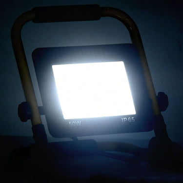 Vidaxl spotlight met handvat led 50 w koudwit