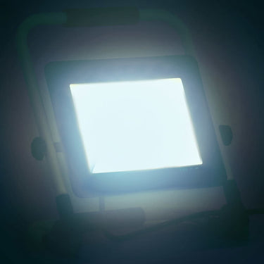 Vidaxl spotlight met handvat led 100 w koudwit