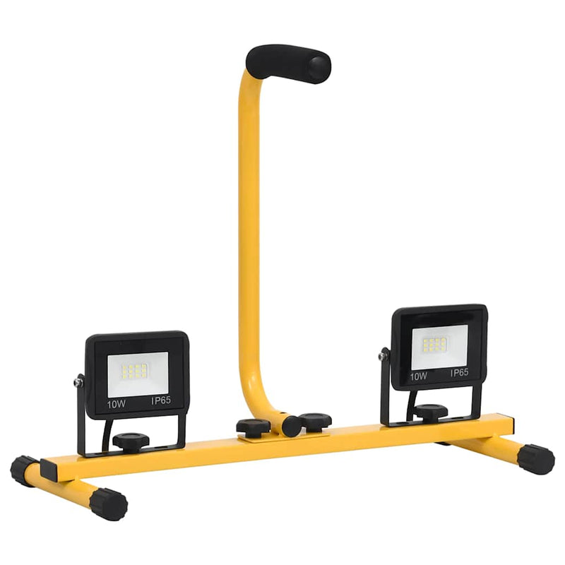 Load image into Gallery viewer, Vidaxl spotlight met handvat led 2x10 w warmwit
