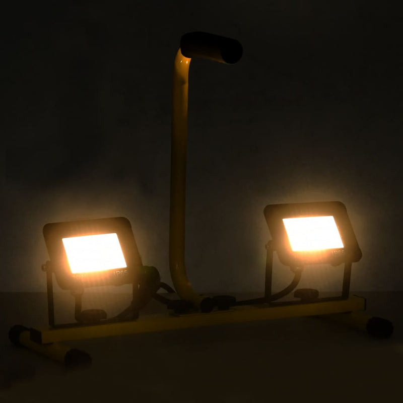 Load image into Gallery viewer, VidaXL Spotlight met handvat LED 2x20 W warmwit
