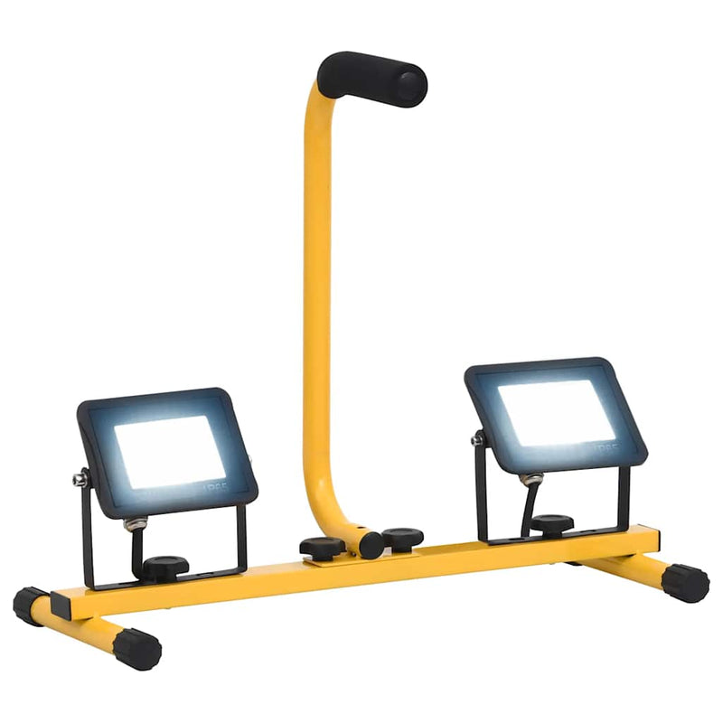 Load image into Gallery viewer, Vidaxl spotlight met handvat led 2x20 w koudwit
