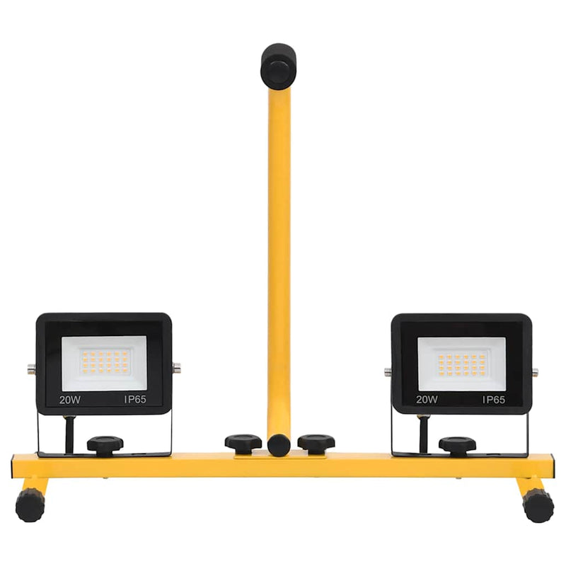 Load image into Gallery viewer, Vidaxl spotlight met handvat led 2x20 w koudwit
