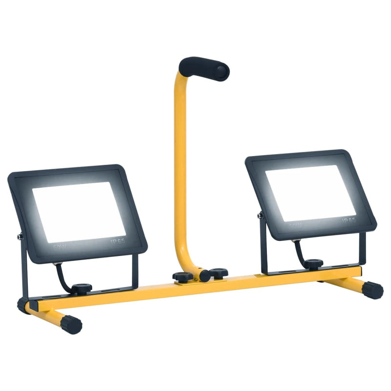 Load image into Gallery viewer, Vidaxl spotlight met handvat led 2x50 w koudwit
