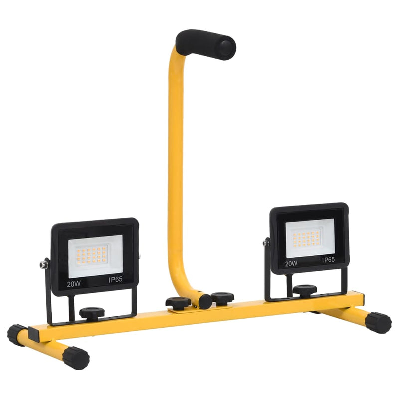 Load image into Gallery viewer, Vidaxl spotlight met handvat led 2x50 w koudwit
