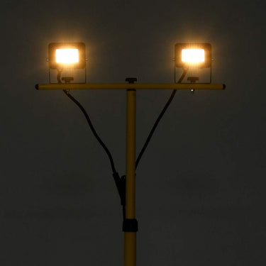 Vidaxl spotlight met statief led 2x10 w warmwit
