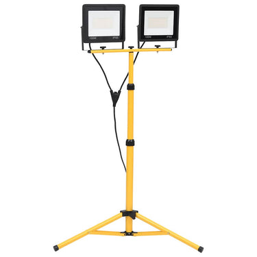 Vidaxl spotlight met statief led 2x100 w warmwit
