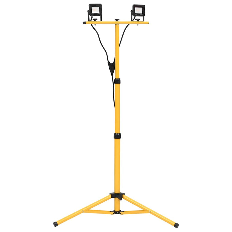 Load image into Gallery viewer, Vidaxl spotlight met statief led 2x10 w koudwit
