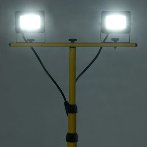 Vidaxl spotlight met statief led 2x20 w koudwit