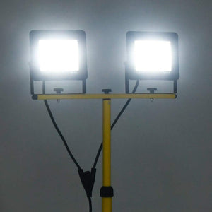 Vidaxl spotlight met statief led 2x100 w koudwit