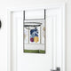 Vidaxl deurspiegel 40x60 cm glas en aluminium zwart