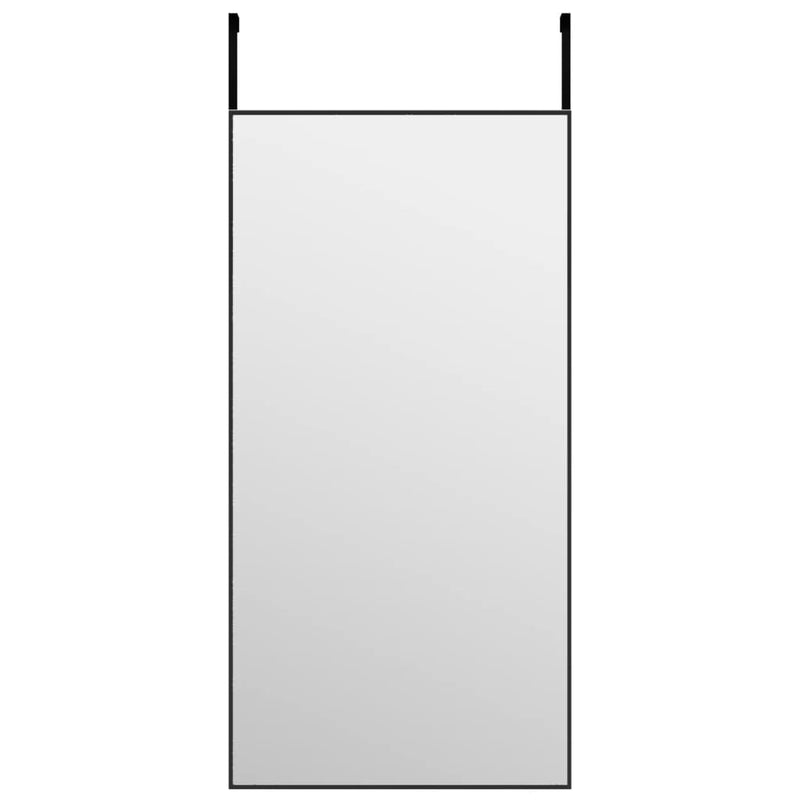 Load image into Gallery viewer, Vidaxl deurspiegel 40x80 cm glas en aluminium zwart
