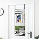 Vidaxl deurspiegel 40x100 cm glas en aluminium zwart