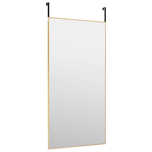 Vidaxl deurspiegel 50x100 cm glas en aluminium goudkleurig