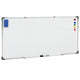Vidaxl whiteboard magnetisch 110x60 cm staal wit