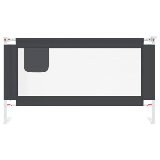 Vidaxl bedhekje peuter 150x25 cm stof donkergrijs