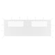 Vidaxl prieelzijwand met ramen 6x2 m wit