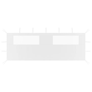 Vidaxl prieelzijwand met ramen 6x2 m wit